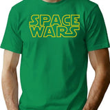 Space Wars Bootleg Graphic T-Shirt - Green