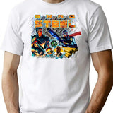 Steel Bootleg Graphic T-Shirt - White