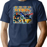 Steel Bootleg Graphic T-Shirt - Navy