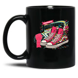 Steppin Into Juneteenth For Girl Sneakers Black Coffee Mug