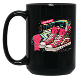 Steppin Into Juneteenth For Girl Sneakers Black Coffee Mug