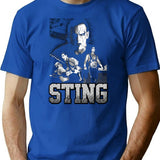 Stinger Bootleg Graphic T-Shirt - Blue