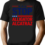 Stop Alligator Alcatraz Black T-Shirt - Black