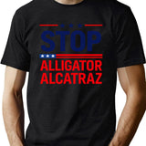 Stop Alligator Alcatraz Black T-Shirt