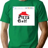 Stuffed Crust (With Ms Paint Border) Bootleg Graphic T-Shirt - Green