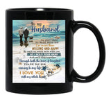 Thank You For Coming To My Life I Love You With My Whole Heart Black Gift Coffee Mug - Black