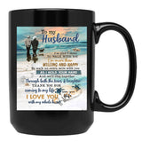 Thank You For Coming To My Life I Love You With My Whole Heart Black Gift Coffee Mug - Black