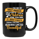 Thank You For Making Life So Beautiful Black Gift Coffee Mug - Black