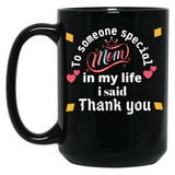 Thank You Mum Black Gift Coffee Mug
