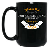 Thank You My Mom And Happy Mother'S Day Black Gift Coffee Mug