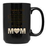 Thanks For Dog Mom Happy Mother'S Day Black Gift Coffee Mug - Black