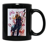 Thanks Mom (1) Black Gift Coffee Mug - Black