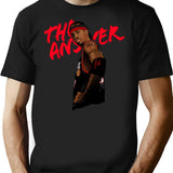The Answer T-Shir Bootleg Graphic T-Shirt - Black