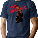 The Answer T-Shir Bootleg Graphic T-Shirt - Navy
