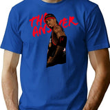 The Answer T-Shir Bootleg Graphic T-Shirt - Blue