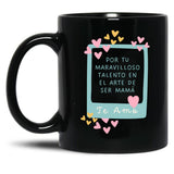 The Art Of Being A Mom Black Gift Coffee Mug
