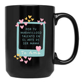 The Art Of Being A Mom Black Gift Coffee Mug - Black