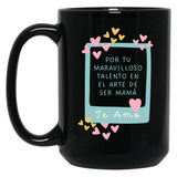 The Art Of Being A Mom Black Gift Coffee Mug