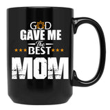 The Best Mom (1) Black Gift Coffee Mug - Black