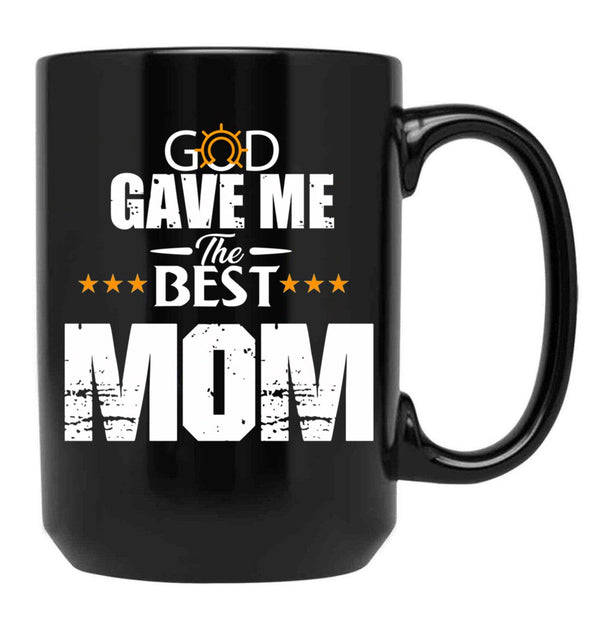 The Best Mom (1) Black Gift Coffee Mug - Black