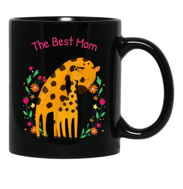 The Best Mom (2) Black Gift Coffee Mug - Black