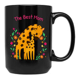 The Best Mom (2) Black Gift Coffee Mug - Black