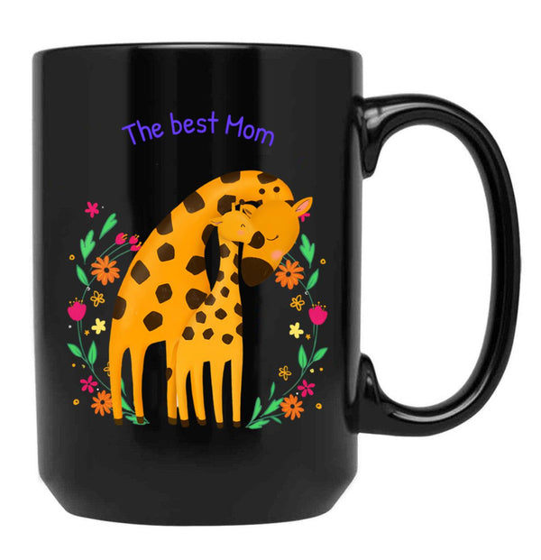 The Best Mom Black Gift Coffee Mug - Black