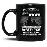 The Burden Of No One'S Life Is More Miserable Than That Of A Mother Black Gift Coffee Mug