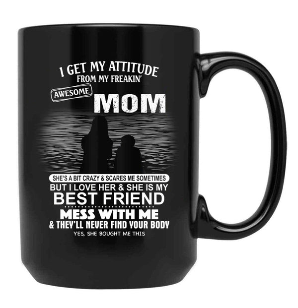 The Burden Of No One'S Life Is More Miserable Than That Of A Mother Black Gift Coffee Mug - Black