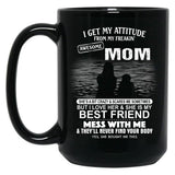 The Burden Of No One'S Life Is More Miserable Than That Of A Mother Black Gift Coffee Mug