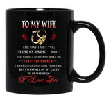 The Day I Met You My Wife (Bk) Black Gift Coffee Mug - Black