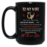 The Day I Met You My Wife (Bk) Black Gift Coffee Mug