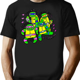 The Droganinja Mutantes Bootleg Graphic T-Shirt - Black