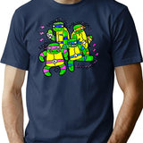 The Droganinja Mutantes Bootleg Graphic T-Shirt - Navy