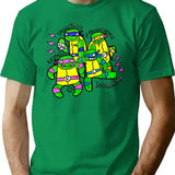 The Droganinja Mutantes Bootleg Graphic T-Shirt - Green