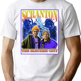 The Electric City Scranton Bootleg Graphic T-Shirt - White
