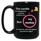 The Face Of My Mom Irreplaceable Black Gift Coffee Mug