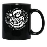 The Magic Of Christmas With Family Black Gift Coffee Mug - Black