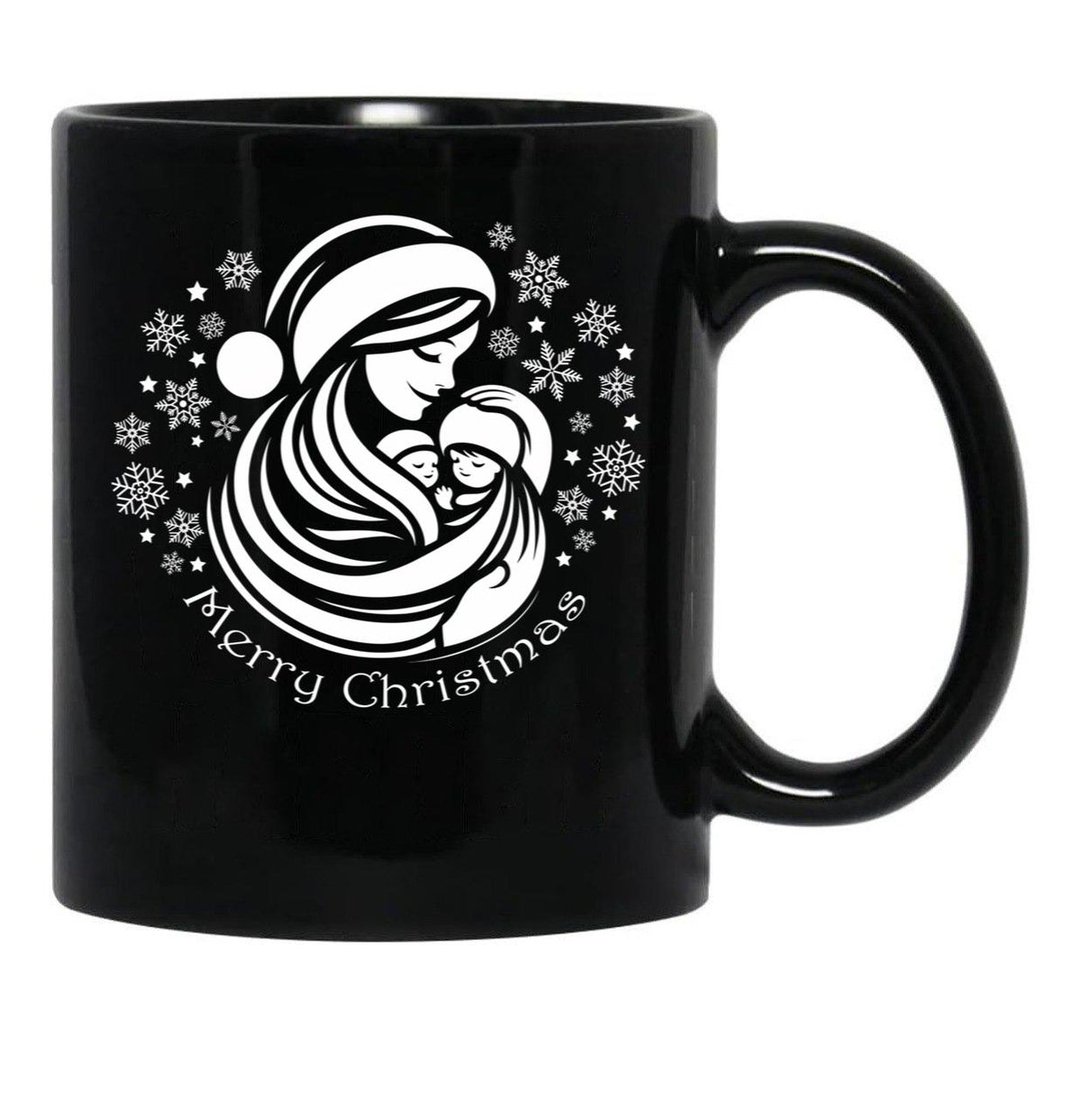 The Magic Of Christmas With Family Black Gift Coffee Mug - Black
