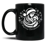 The Magic Of Christmas With Family Black Gift Coffee Mug