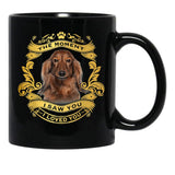 The Moment I Saw You I Loved You Dachshund Dog Lover Gift Black Gift Coffee Mug - Black