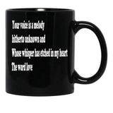 The One - Nostalgic And Romantic Black Gift Coffee Mug - Black