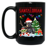 The Santalorian Chirstmas Santa Funny Star Christmas War Baby Cute Childen Alien Christmas Gift Black Gift Coffee Mug