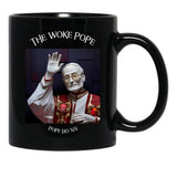 The Woke Pope Leo Xiv Feminist Black Coffee Mug - Black