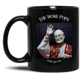 The Woke Pope Leo Xiv Feminist Black Coffee Mug