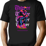 Thinker 90S Bootleg Bootleg Graphic T-Shirt - Black