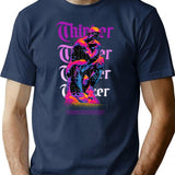 Thinker 90S Bootleg Bootleg Graphic T-Shirt - Navy