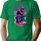 Thinker 90S Bootleg Bootleg Graphic T-Shirt - Green