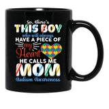 This Boy Who Will Always Have A Piece Of My Heart Black Gift Coffee Mug - Black