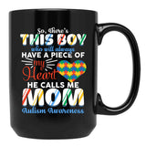 This Boy Who Will Always Have A Piece Of My Heart Black Gift Coffee Mug - Black